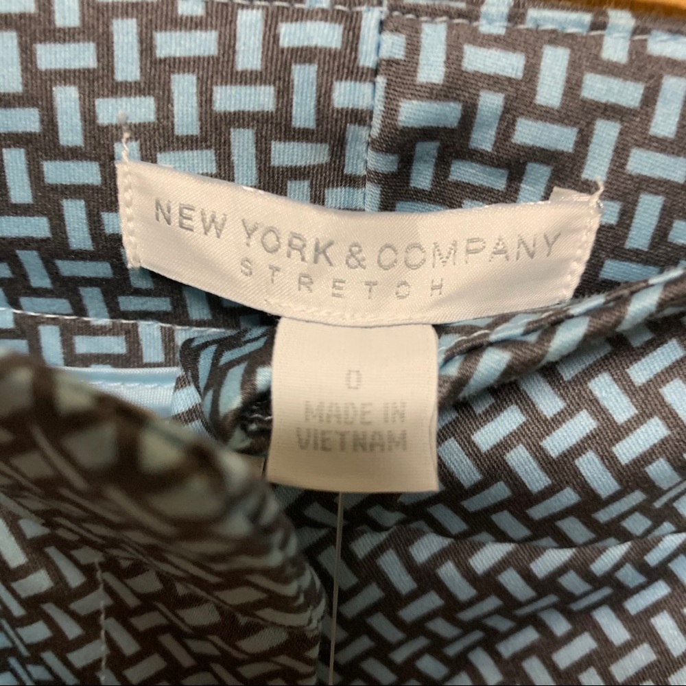 NWT New York & Company Sateen Slim Ankle Pants Size 0 - Picture 5 of 11
